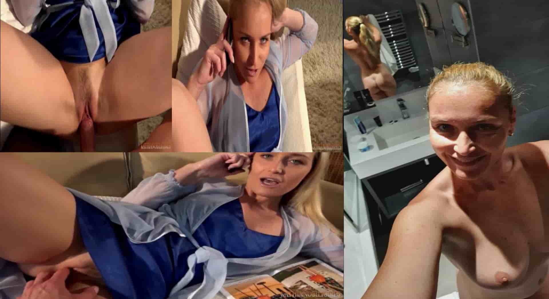 Kathia Nobili get pussy fucking During the call