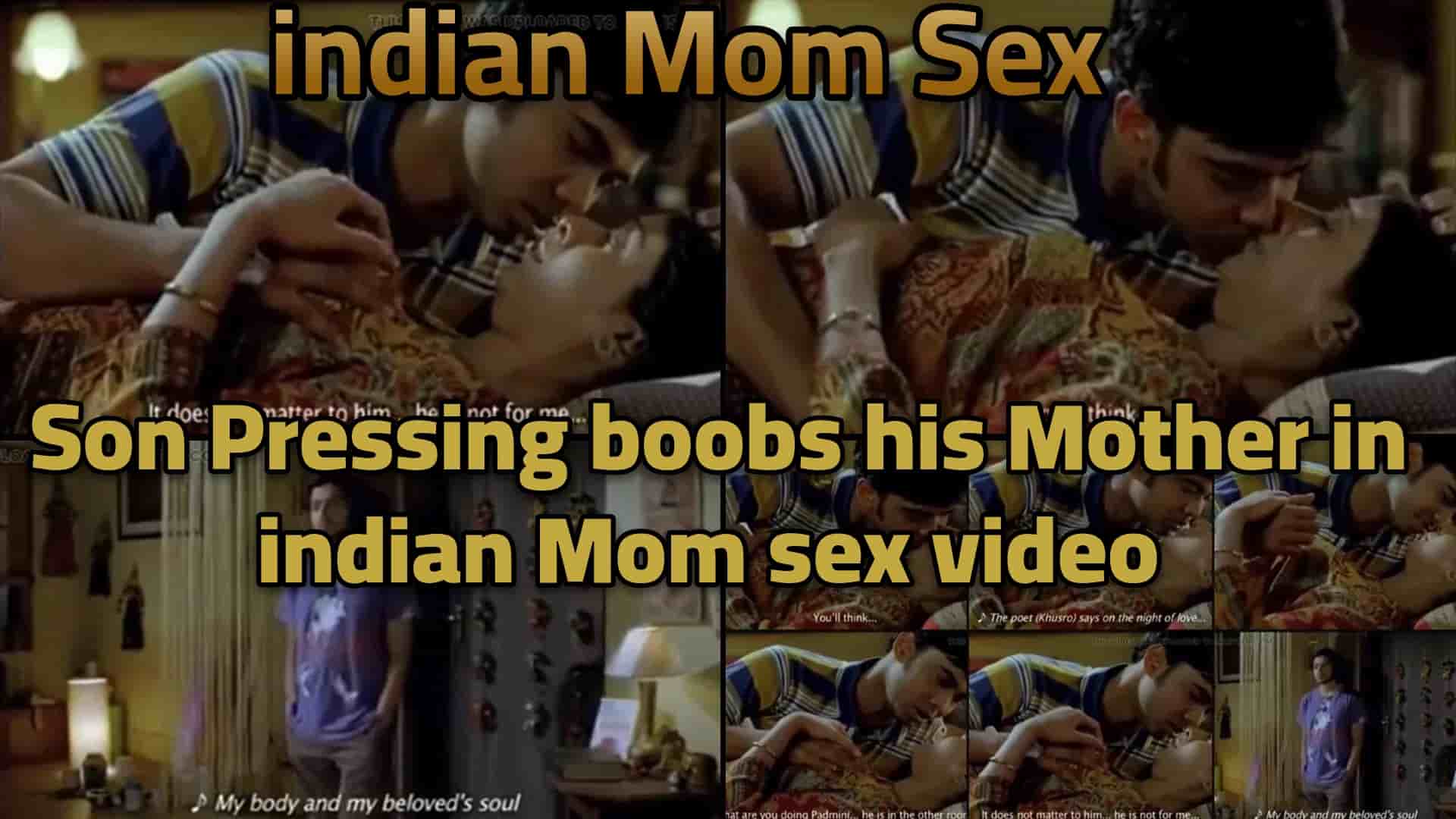 Son pressing boobs his mother in indian Mom sex video